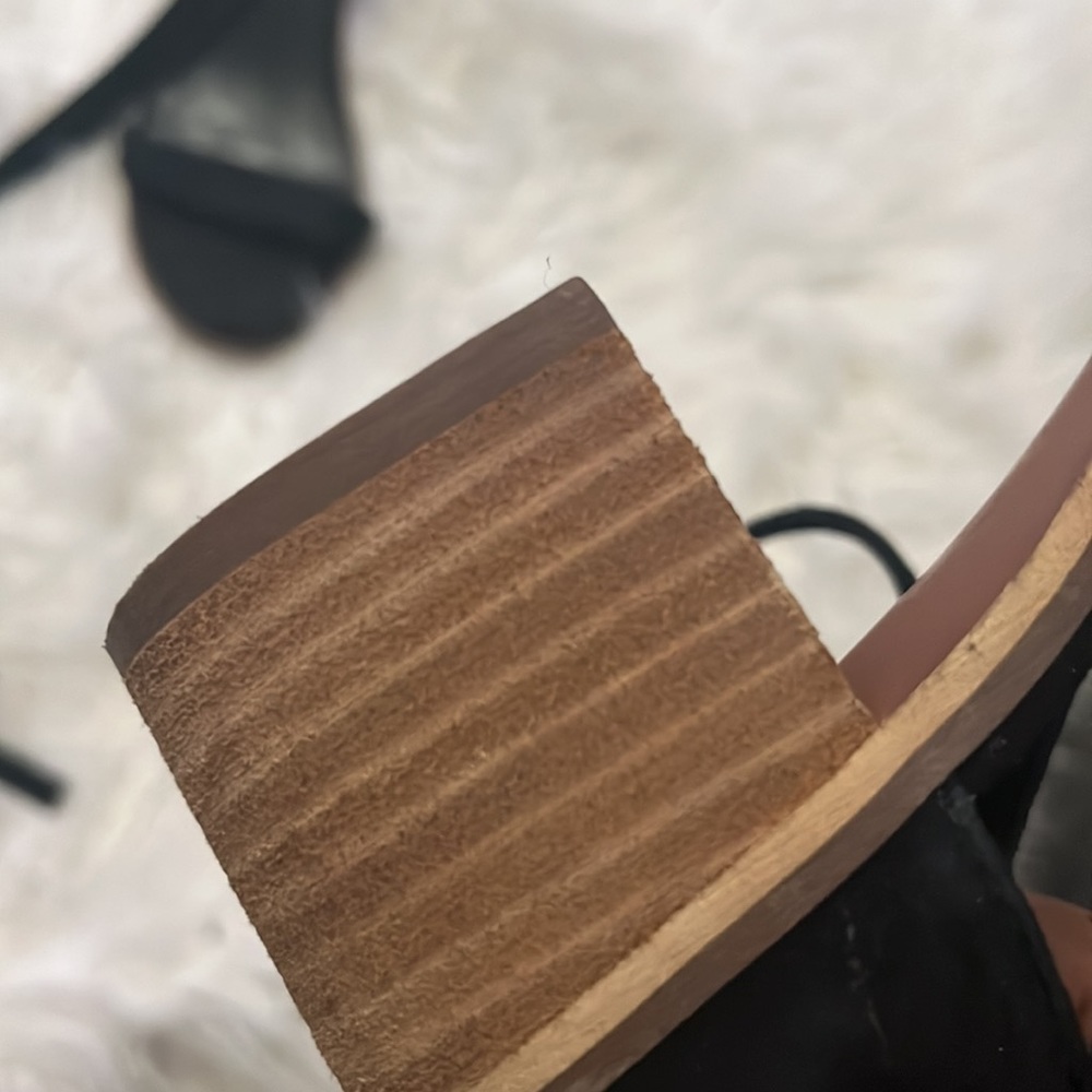 Steve Madden Suede Tie Up Block Heel - image 5